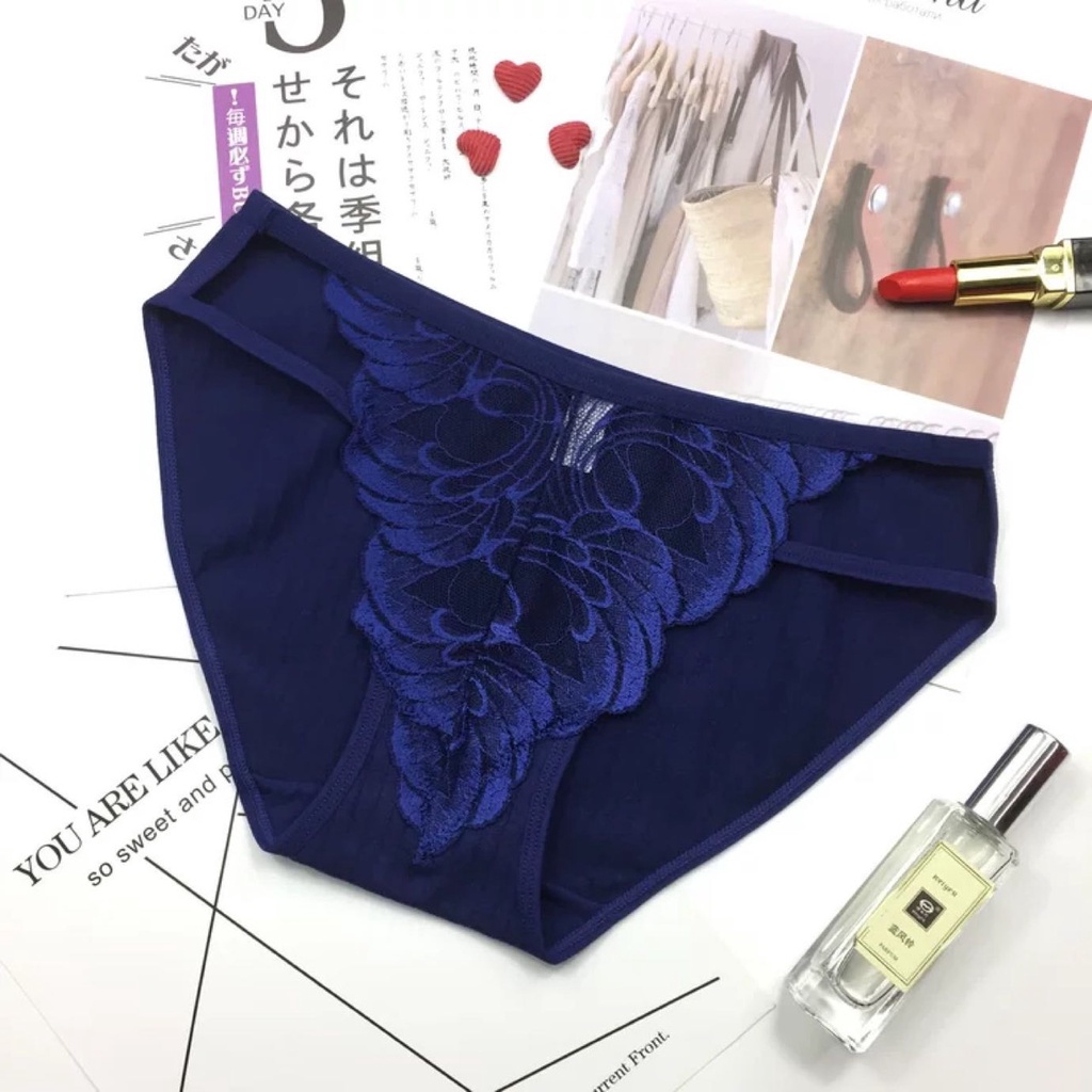 Quần Lót Ren Nữ Sexy Họa Tiết Phối Ren Sexy Quyến Rũ (7207)