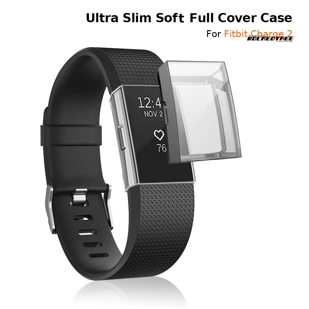 Ốp Tpu Mềm Siêu Mỏng Bảo Vệ Màn Hình Đồng Hồ Thông Minh Fitbit Charge 2