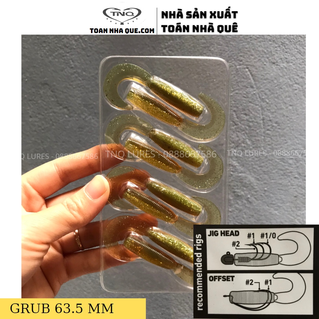 Mồi Mềm Daiwa Bait Junkie MINNOW &amp; GRUB - giao màu ngẫu nhiên [ TNQ LURES - TOÁN NHÀ QUÊ ]