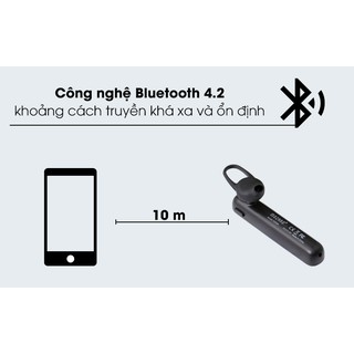 Tai nghe Bluetooth Mozard R558A Xám Đen