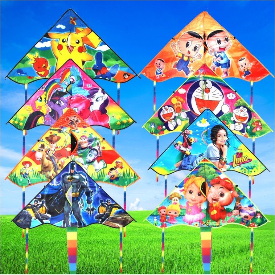 Diều hoạt hình cho bé trai, bé gái cỡ nhỏ tặng 30m dây