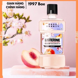Nước súc miệng LISTERINE mùi đào Sakura&Peach thơm miệng ngừa sâu răng