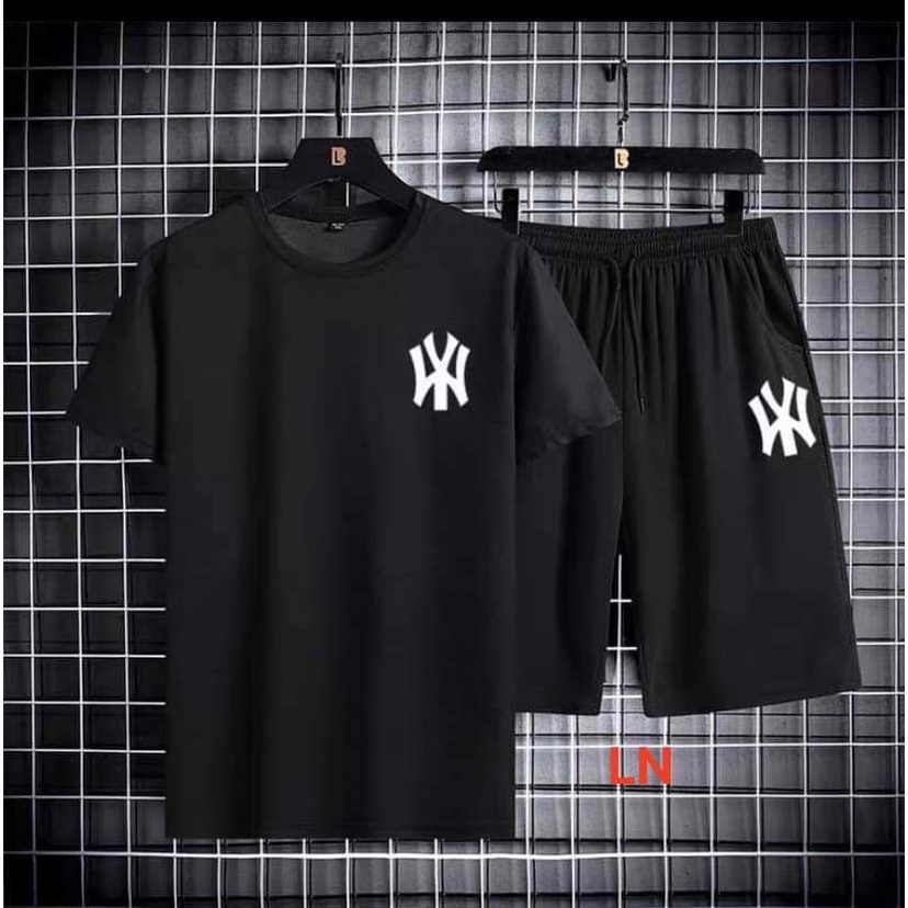 Sét bộ  áo logo wy   Chất cotton su LN55H