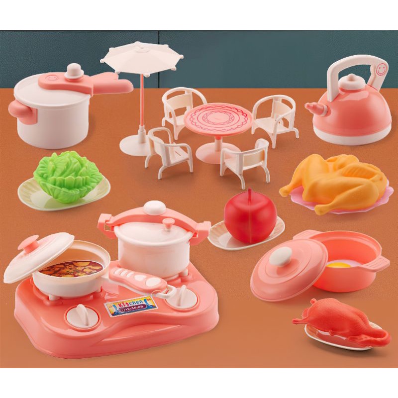 Set Nhà Bếp Cao Cấp Loại To, Đồ Chơi Nấu Ăn Dành Cho Bé Gái