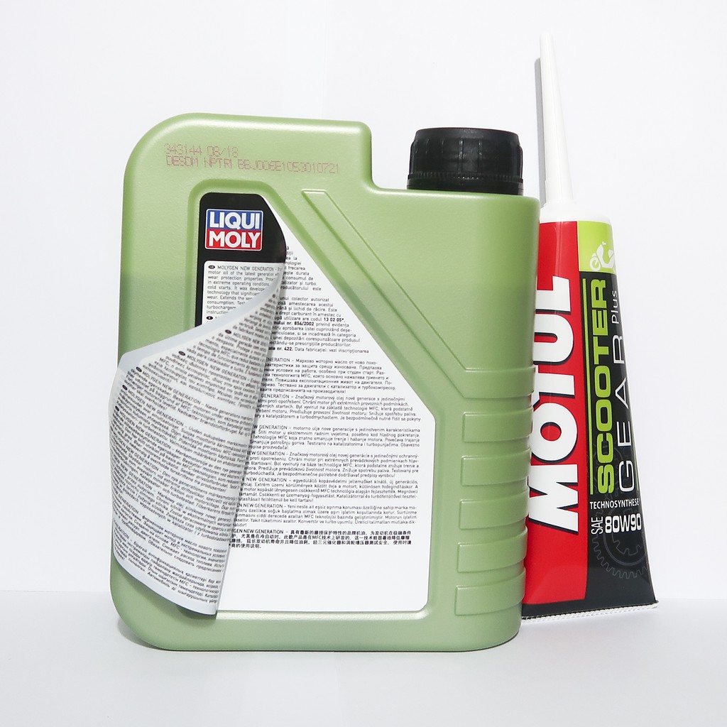 Combo 1 chai nhớt  Liqui Moly Molygen 5W30 và 1 tuyp lab Motul