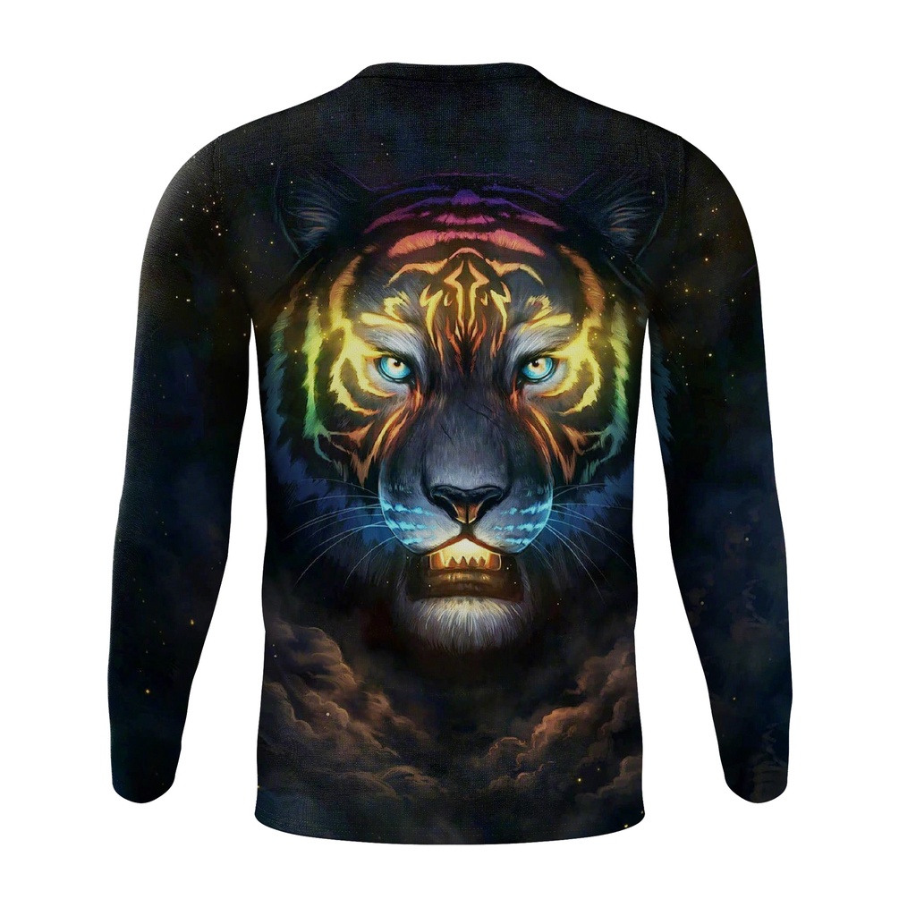 Áo nam Tay Dài In Hình Sư Tử / Hổ 3d Vui Nhộn