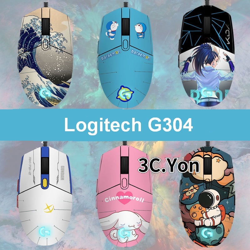 Miếng Dán Chống Trượt Và Mồ Hôi In Họa Tiết Hoạt Hình Cho Chuột Logitech G304