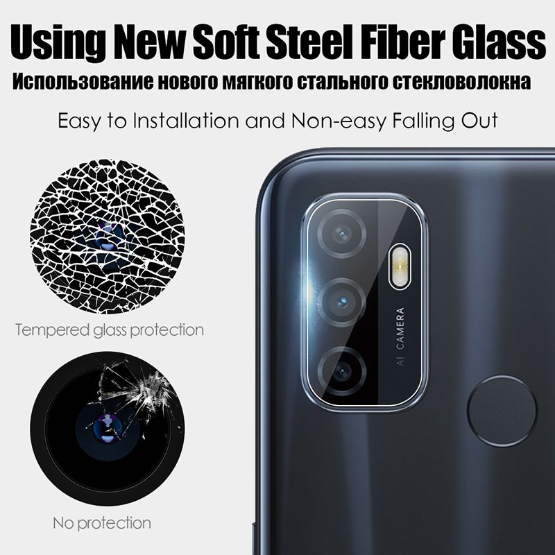 Kính Cường Lực Bảo Vệ Camera Cho OPPO F9 F11 Pro A5S A12 A31 A15 A15S A53 A52 A92 A91 A93 A54 A74 A73 A76 A94 A95 A16 A5 A9 2020 Reno 2F 3 4 5
