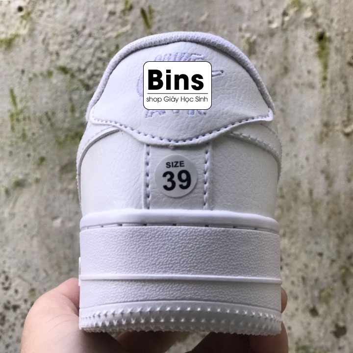 Giày thể thao nam nữ độn đế giá rẻ,  Giày thể thao nam nữ sneaker full trắng full sz 36-43