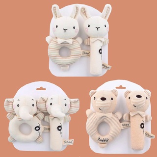 1 Đồ Chơi Lục Lạc Cầm Tay Bằng Cotton Hữu Cơ Cho Bé 0-1 Tuổi