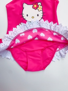 Set bơi bé gái Hêllo Kitty size 100-140.