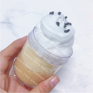 Slime EM HÃY LÀ CAPUCINO CỦA ANH NHÉ ☕️ BE MY CAPUCINO l Slime mây làm từ tuyết mỹ siêu mềm và tơi