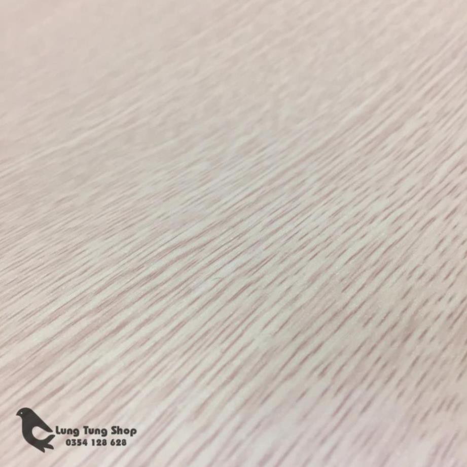 Decal vân gỗ màu kem ( vân gỗ nhỏ ) - giấy dán tường dán bàn tủ có sẵn keo