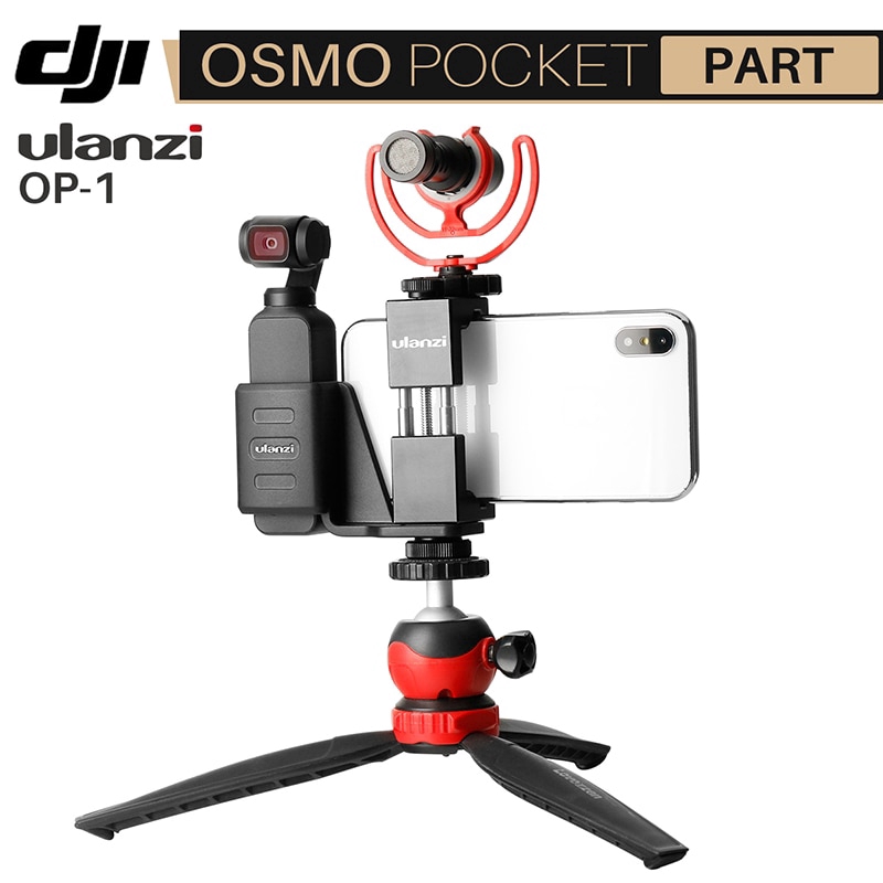 Ulanzi Dji Osmo Pocket Phụ kiện cầm tay Gimbal Điện thoại Núi Clip Holder cho Osmo Pocket cố định Bracket VS PGYTECH