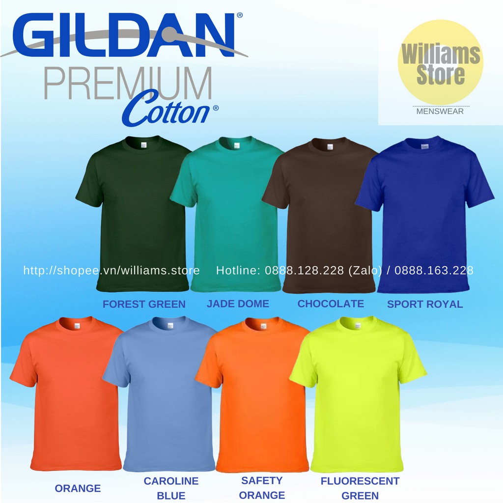 Áo thun Gildan Premium Cotton