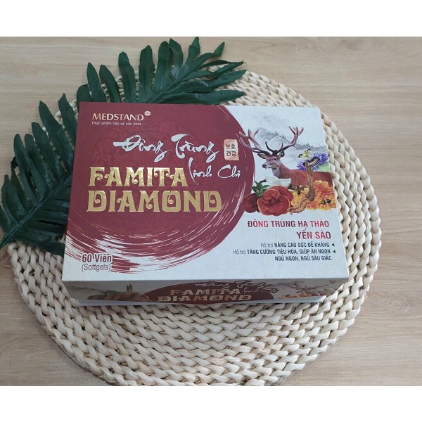 Đông trùng linh chi FAMITA DIAMOND - Đông trùng hạ thảo yến sào