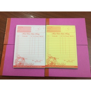Combo 5 quyển hoá đơn bán lẻ mèo thần tài a6 2 liên