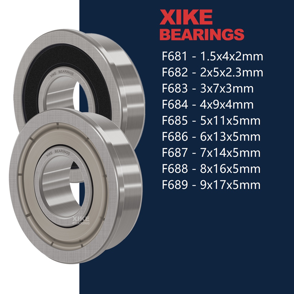 Vòng bi chuyên dụng cho XiKe F681 F682 F683 F684 F685 F6286 F687 F688 F689 2RS/Z/Open