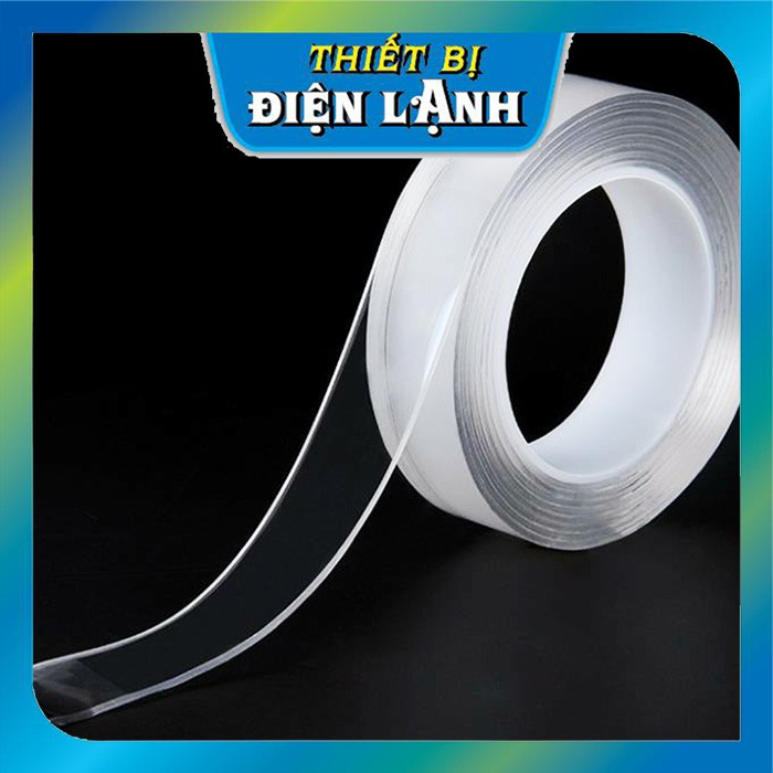 Băng Keo Dẻo 2 Mặt Nano trong suốt, Dán trên mọi bề mặt siêu dính