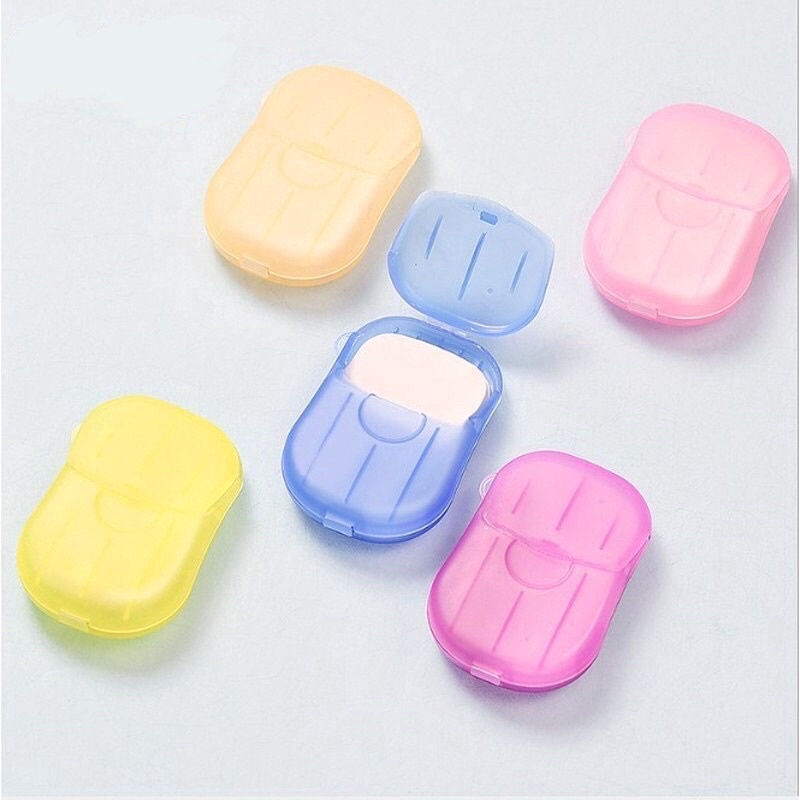 ⚡️𝐅𝐑𝐄𝐄 𝐒𝐇𝐈𝐏⚡️ Hộp 20 Tờ Xà Phòng Giấy Mini Dùng Một Lần