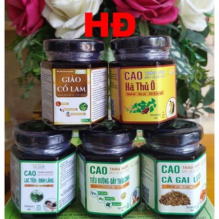 Combo 5 lọ Cao tiểu đường – Cao lạc tiên đinh lăng- Cao hà thủ ô – Cao Giảo cổ lam – Cao Cà gai leo Thảo dược Minh Nhi