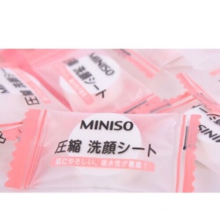01 Viên mặt nạ giấy nén Miniso Nhật Bản