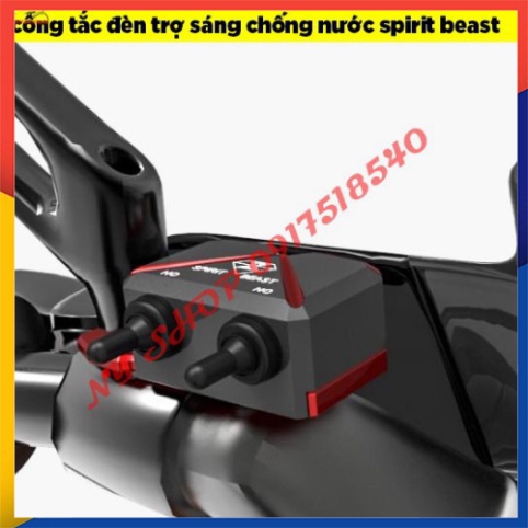 công tắc CNC spirit beast chính hãng full box . gắn đèn trợ sáng,chân gương