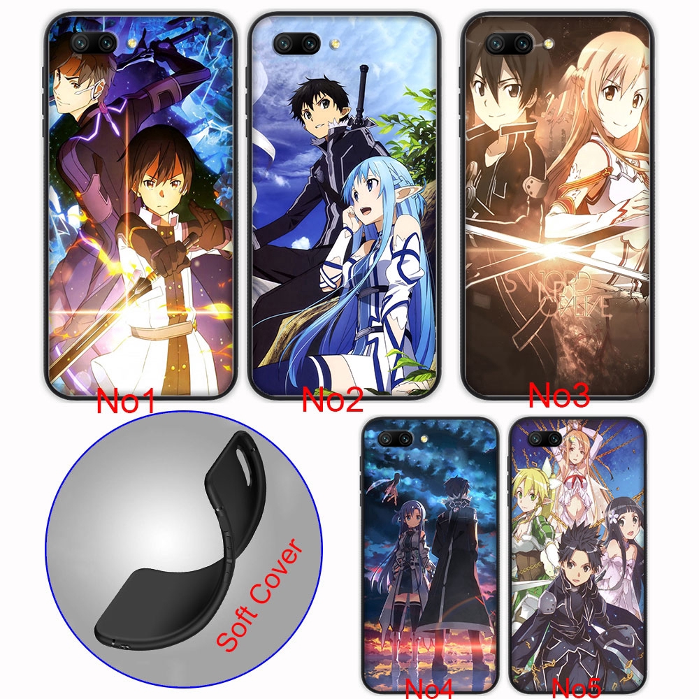 Ốp Lưng Sword Art Online Nhiều Mẫu Mã Cho Điện Thoại Huawei Honor 8 9 10 Lite 8x 8c Note 10 47no