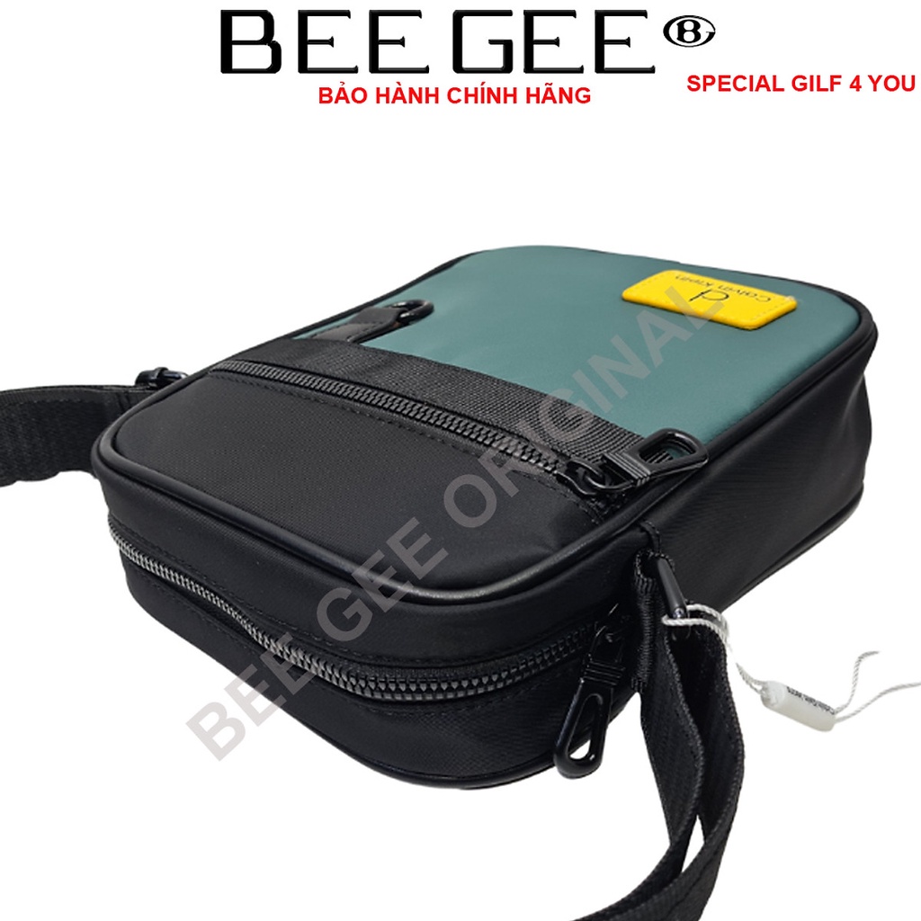 Túi đeo chéo nam vải canvas chống thấm nước  BEEGEE DCN9010A MÀU XANH