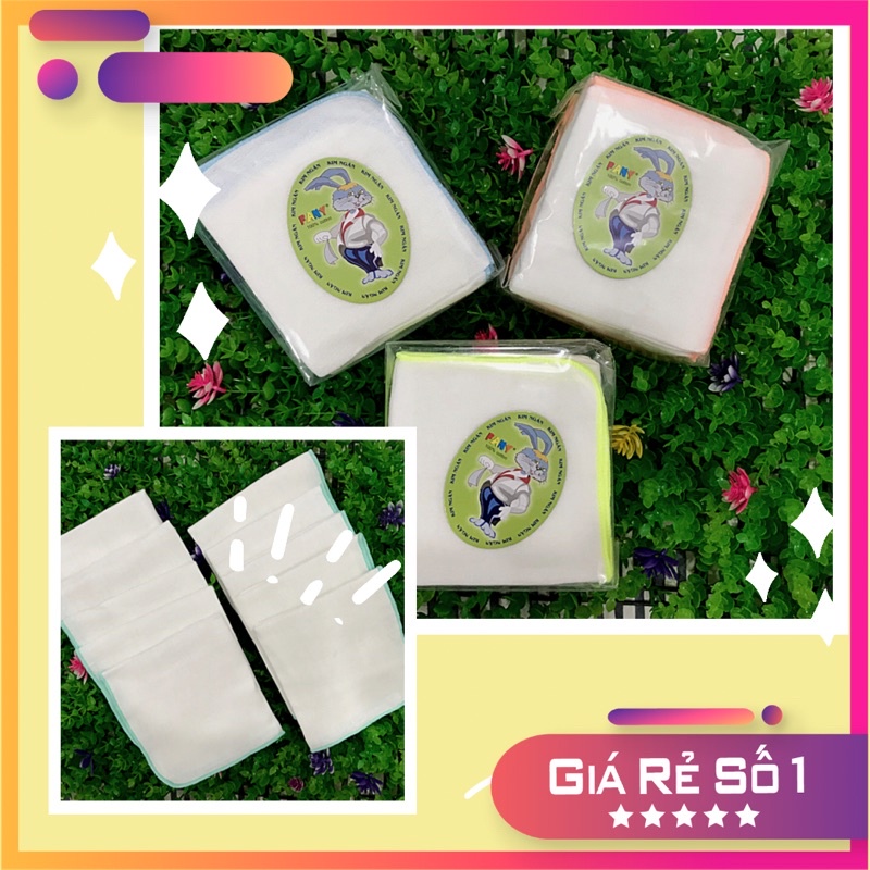 10 Khăn sữa, khăn xô 4 lớp cho bé sơ sinh