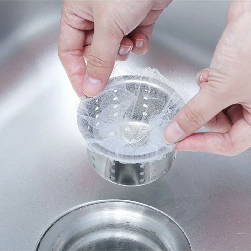 combo 100 túi lưới đựng rác bồn rửa bát