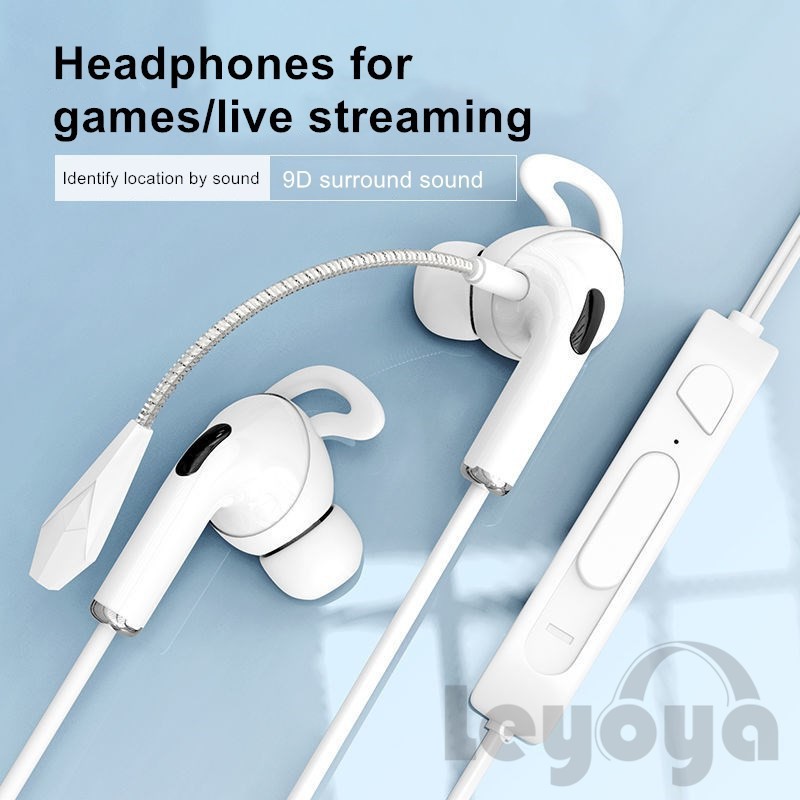 Tai nghe chơi game chống ồn có mic 3.5mm Leyoya Akp9 tiện dụng