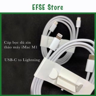 Dây cáp imac bọc dù zin imac m1 2021 - dây cáp type c to lightning