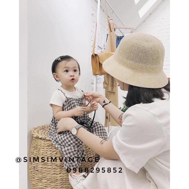 MŨ BUCKET Ulzzang dạ Heominhon - Nón bucket vành thẳng mềm hàng Loại 1