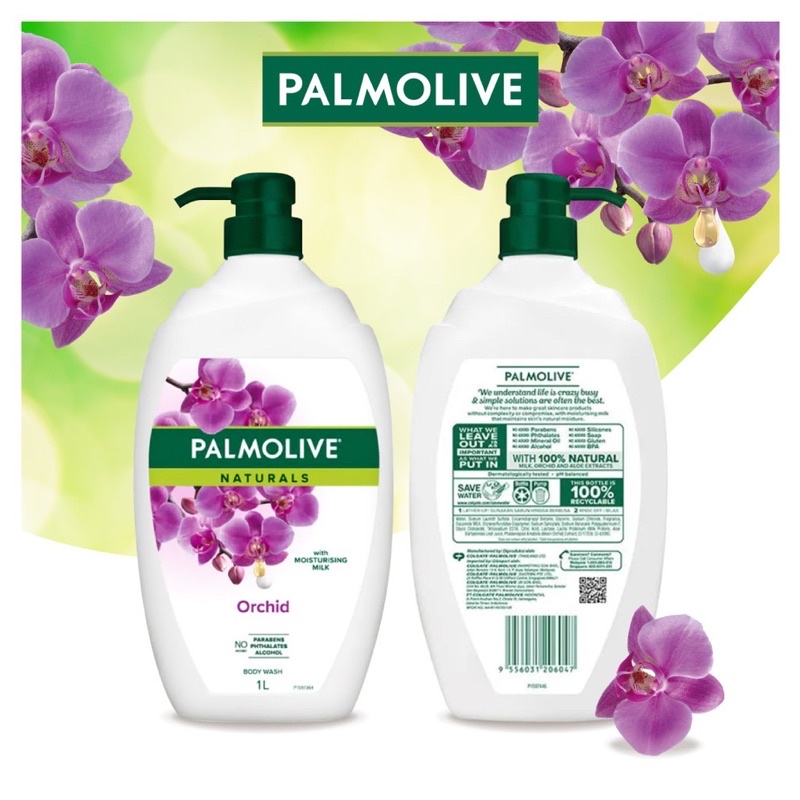 Sữa tắm Palmolive chiết xuất Sữa và Hoa phong lan đen 1L