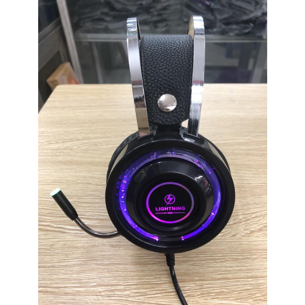 Tai nghe Lightning V6S 3.5 Led RGB