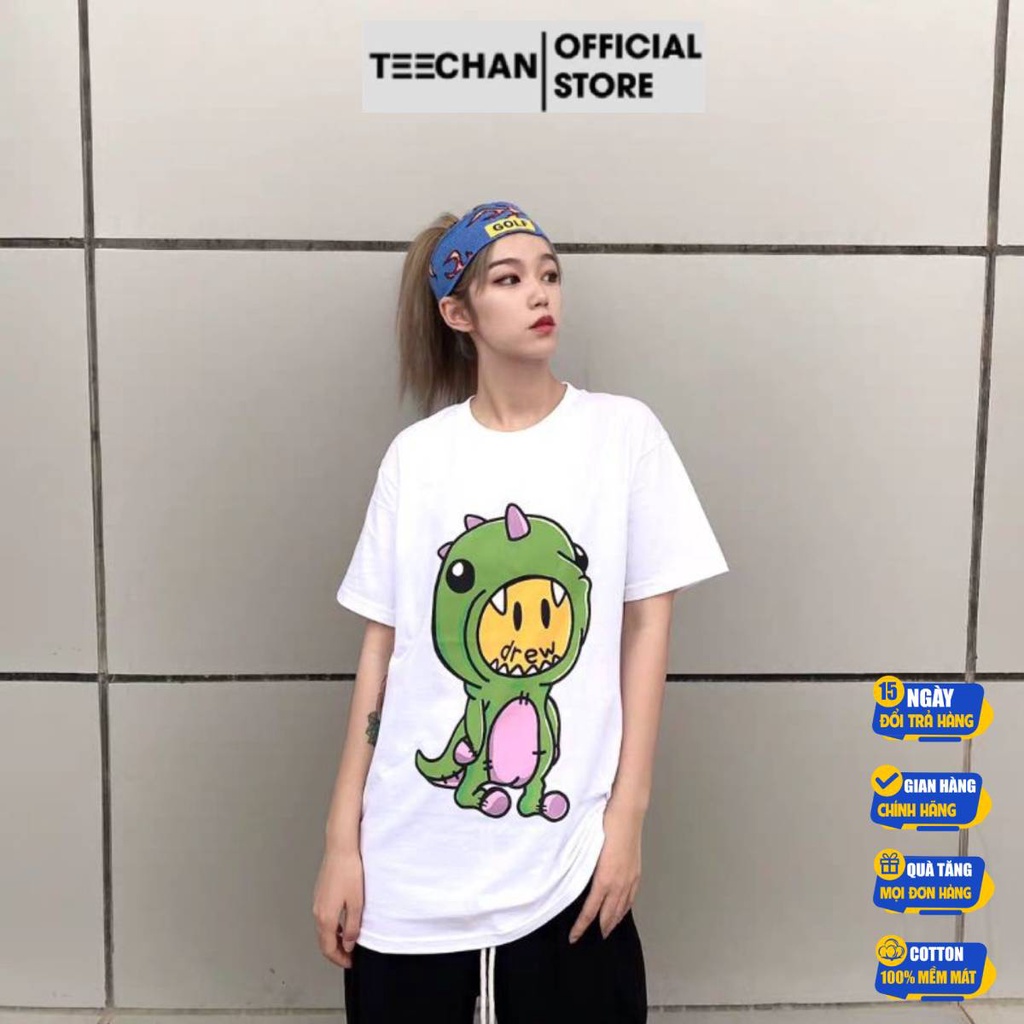 Áo thun Nam Nữ Unisex Form rộng tay lỡ TEECHAN cao cấp chất cotton 100% phông siêu mát cool ngầu TN53