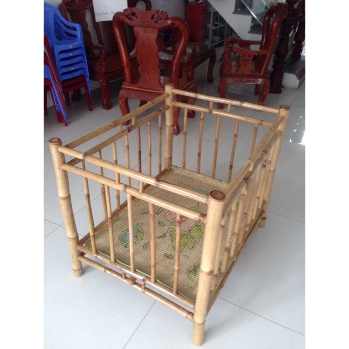 Cũi tre tập đứng tập đi  ,cũi trẻ em , chuồng tre tập đứng,  rộng 70 x cao 80 dài 90,nôi trẻ em