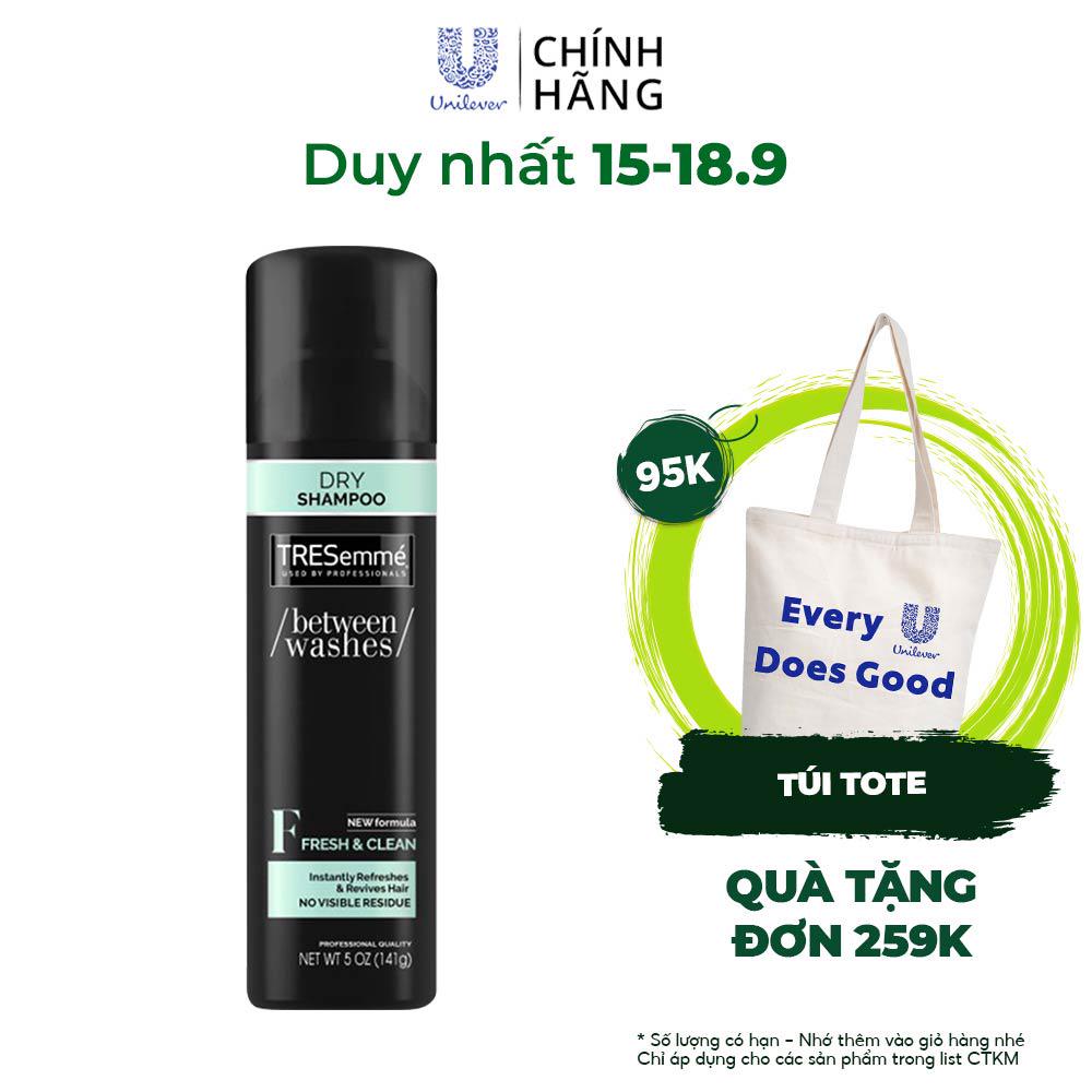 Dầu gội khô TRESemmé Chiết Xuất Từ nguyên liệu thiên nhiên giúp làm sạch nhanh và hiệu quả nhanh chóng 141g