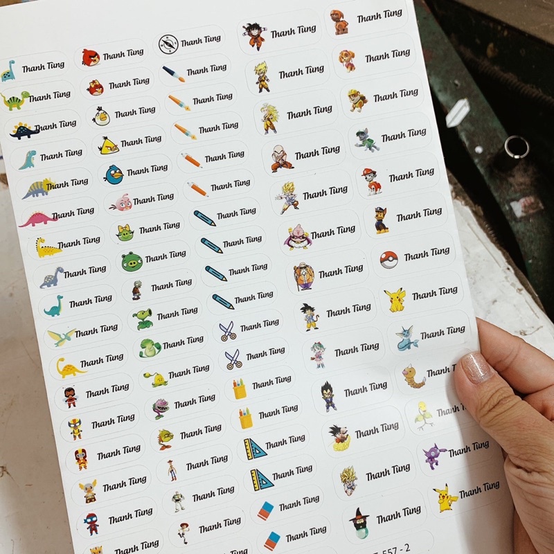 198 sticker tên riêng cho bé!!! loại đẹp, inb sh gửi mẫu👏🏻👏🏻