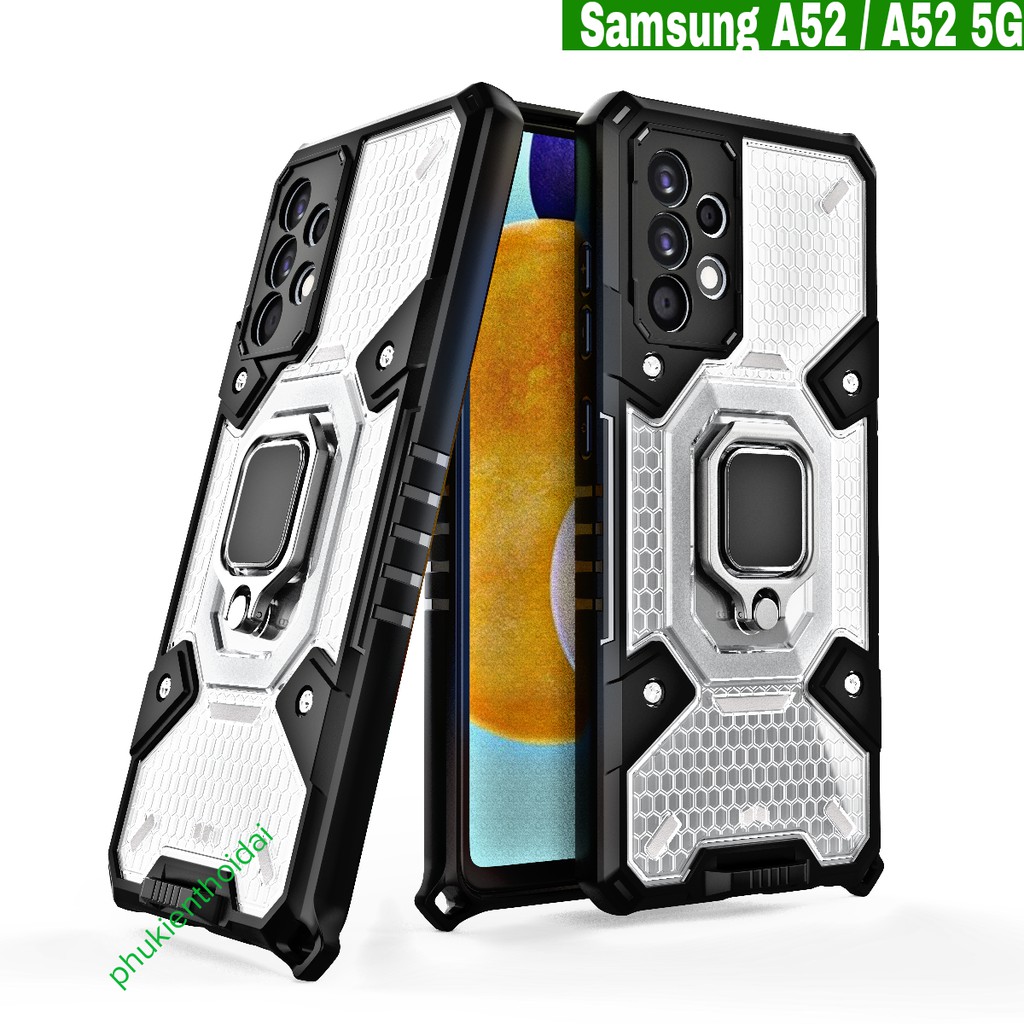 Ốp lưng Samsung A52 / A52 5G / A52s 5G tổ Ong Iring không gian mới chống sốc giá đỡ xem phim