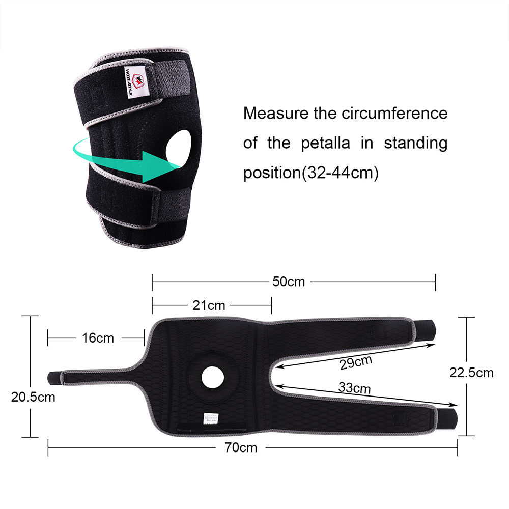 WINMAX Neoprene Elastic Open Patella Adjustable Knee Support