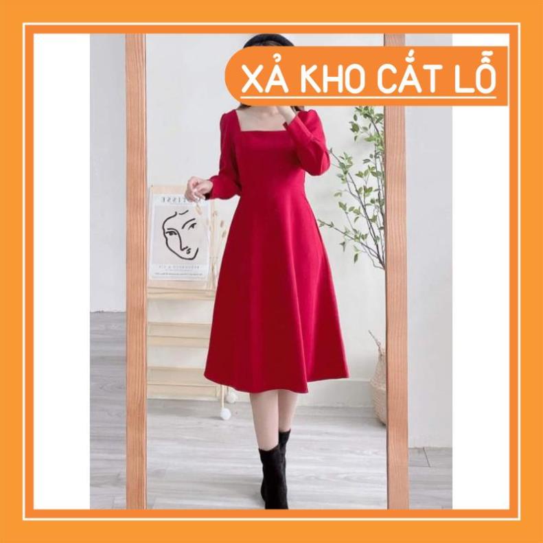 [Quần Áo Hot] Đầm dự tiệc trắng xòe cổ u vintage | BigBuy360 - bigbuy360.vn