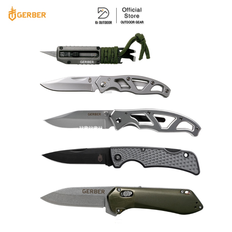 Dao Gấp Mini Gerber Dã Ngoại Sinh Tồn [Chính Hãng]