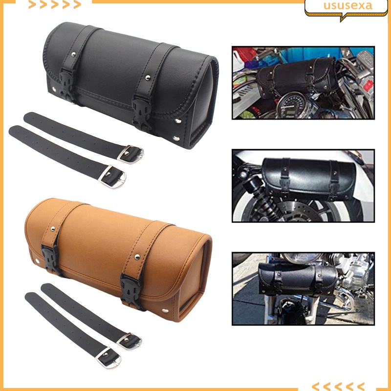 Túi Da PU Đựng Đồ Gắn Yên Xe Máy / Xe Đạp Chống Thấm Nước Tiện Dụng
