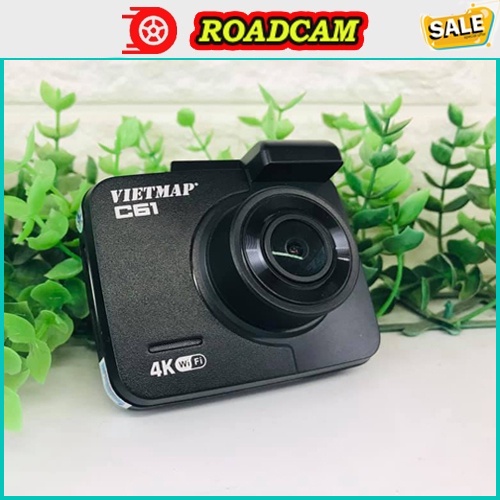 Camera hành trình ô tô VIETMAP C61 TRƯNG BÀY, màn hình full HD 4K, cảnh báo giao thông, góc quay 170 độ.