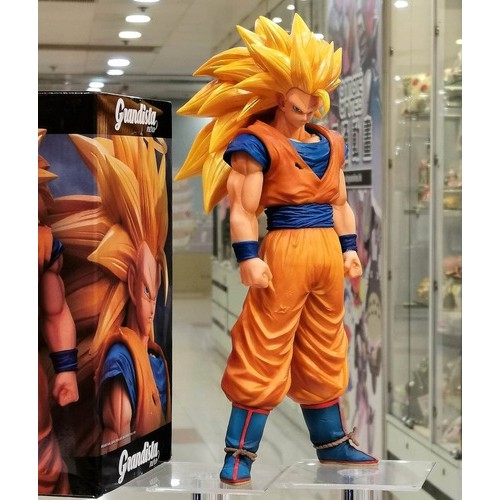 Mô hình Son Goku Siêu Saiyan cấp 3 tóc dài siêu ngầu, cao 30cm fullbox có chân đế đi kèm