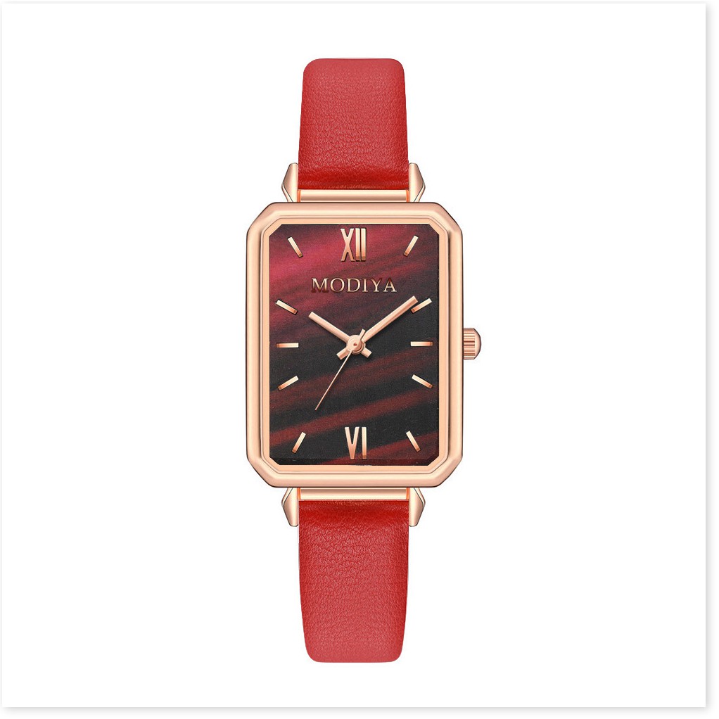 Đồng hồ nữ dây da PANDAWATCH mặt vuông phong cách cổ điển thời trang | BigBuy360 - bigbuy360.vn