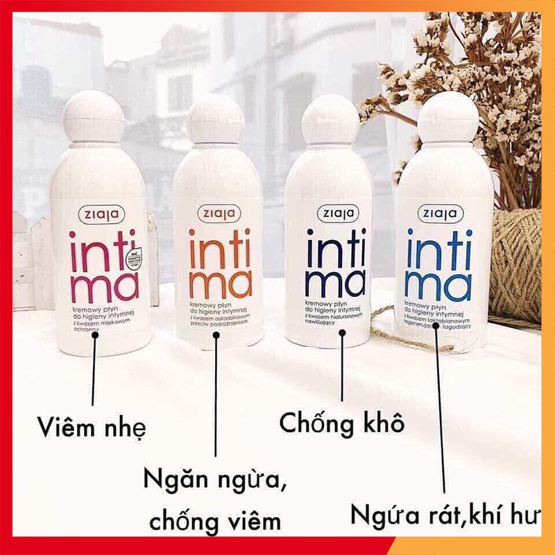 Dung Dịch Vệ Sinh Phụ Nữ Intima Ziaja Chính Hãng Ba Lan Dung Tích 200ml