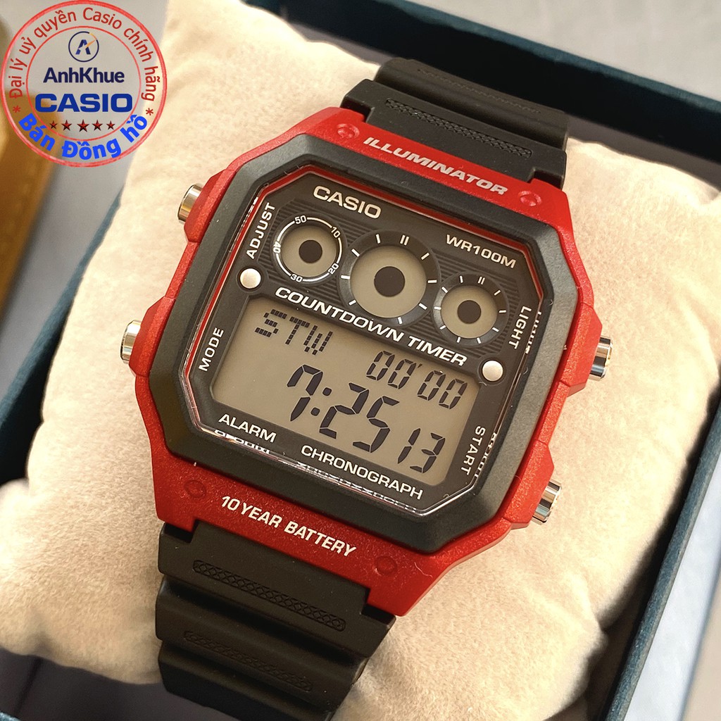 Đồng hồ nam Casio AE-1300 AE-1300WH-1A2F AE-1300WH-1A AE-1300WH-2A AE-1300WH-4A chín | BigBuy360 - bigbuy360.vn